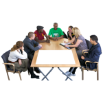 Group at a table